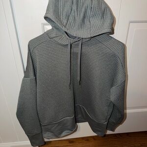 Nike Gray Ribbed women’s Hoodie